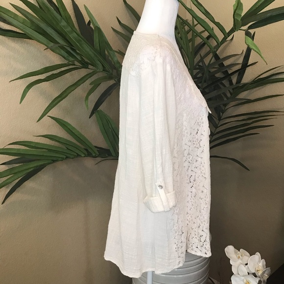 Multiples Embroidered 100% Cotton Tunic-Top - XL - Picture 16 of 17